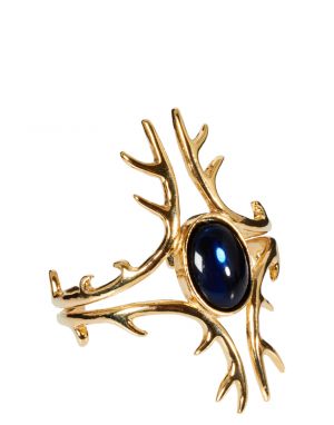 House Of Harlow 14ct Gold Antler Cuff With Cabochon Stone.jpg